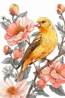 Plakat 30x45cm Wiosenny Śpiewaczek