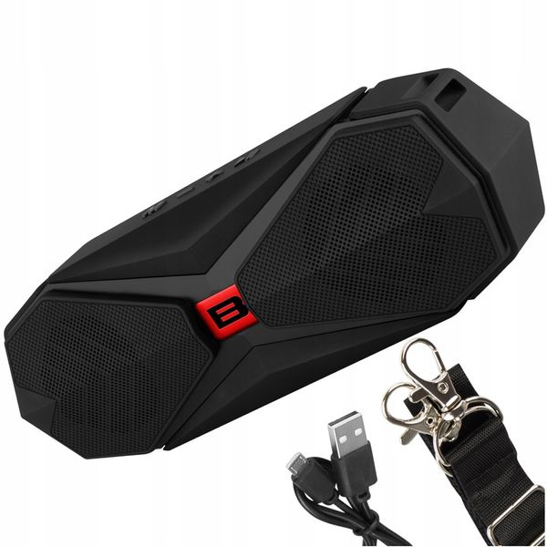 MOCNY GŁOŚNIK BLUETOOTH BOOMBOX BEZPRZEWODOWY RADIO PRZENOŚNY USB SD PASEK zdjęcie 5