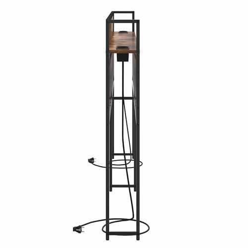 Zagłówek do przechowywania z półką Wędzony dąb 180 cm na Arena.pl