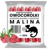 KAMELEON KULINARNY ROLLSY OWOCOWE OWOCOROLKI MALINOWA MALINA 50G