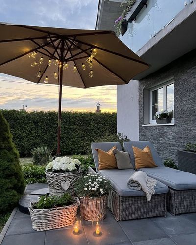 Parasol ogrodowy 270 cm piaskowy na Arena.pl