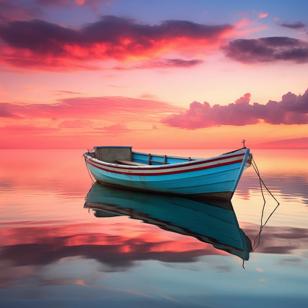 Plakat 40x40cm Spokój przed Połowem zdjęcie 1