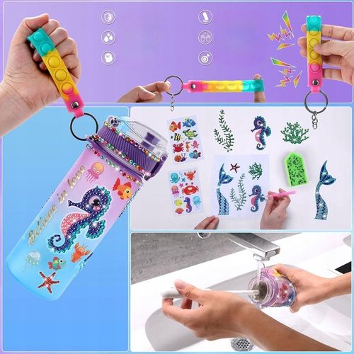 Zestaw Kreatywny Plastyczny Artystyczny Haft Diamentowy Butelka Ozdabiania na Arena.pl