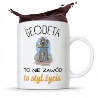 Kubek Prezent Dla Geodety To Styl Życia Z Nadrukiem Ze Zdjęciem