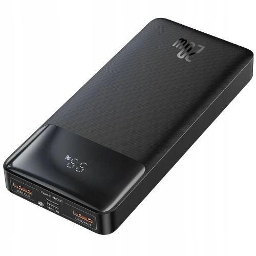 SZYBKI POWERBANK BASEUS 20000MAH 20W PD 3x USB USB-C 3A QC 3.0 BEZPIECZNY na Arena.pl