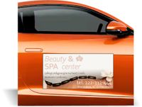 Magnes na samochód reklama magnetyczna 60x30 cm BEAUTY&SPA dużo wzorów