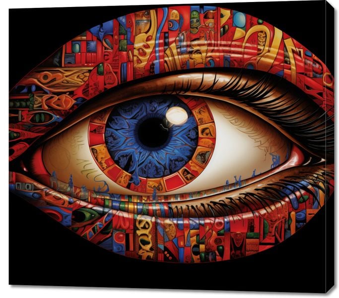 Obraz 100x90cm W Oku Obserwatora zdjęcie 1