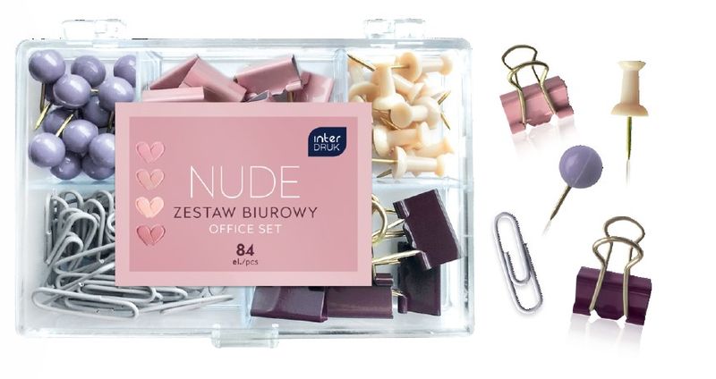 ZESTAW BIUROWY 84 EL. NUDE INTERDRUK zdjęcie 1