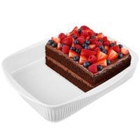 Naczynie żaroodporne porcelanowe białe 36,5x30x6 cm, 4 l