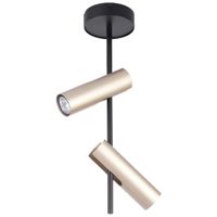 Sufitowa LAMPA natynkowa LEDA 33109 Sigma regulowana OPRAWA metalowe tuby złote