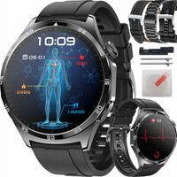 SMARTWATCH ZEGAREK EKG CIŚNIENIOMIERZ GLUKOZA SKŁAD KRWI AMOLED MENU POLSKI
