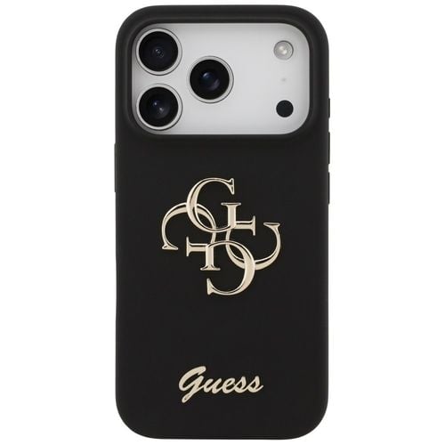 Etui Guess Silicone Big 4G Script do iPhone 17 Pro czarny na Arena.pl