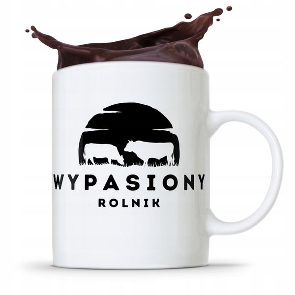 Dla Rolnika Kubek Prezent Wypasiony Rolnik Z Nadrukiem Ze Zdjęciem zdjęcie 1