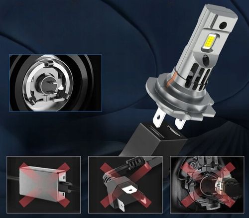 ŻARÓWKI SAMOCHODOWE MIJANIA DROGOWE H7 LED 80W 20000LM CANBUS 2 SZT OKAZJA na Arena.pl