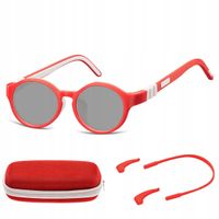 ELASTYCZNE Dziecięce Okulary przeciwsłoneczne dzieci SUNOPTIC Gumka + ETUI