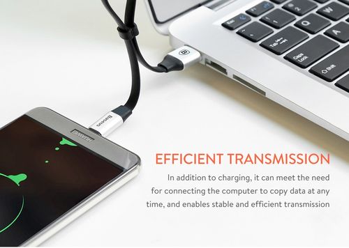 KABEL BASEUS NIMBLE 23CM USB-C 3A PŁASKI TPE na Arena.pl