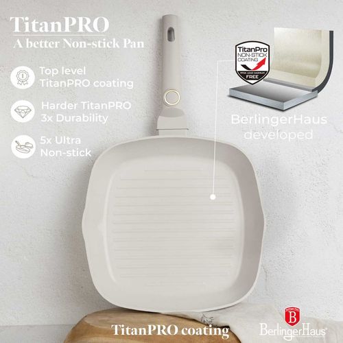 patelnia grillowa tytanowa 28cm berlinger haus bh-8066 sahara na Arena.pl