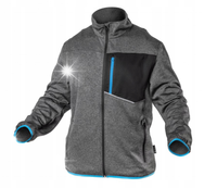 NISTER bluza techniczna szary melanż/niebieska XL