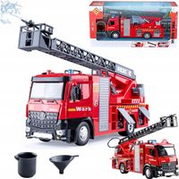 STRAŻ POŻARNA WÓZ STRAŻACKI Z POMPĄ WODA AUTO CIĘŻARÓWKA SAMOCHÓD DRABINA