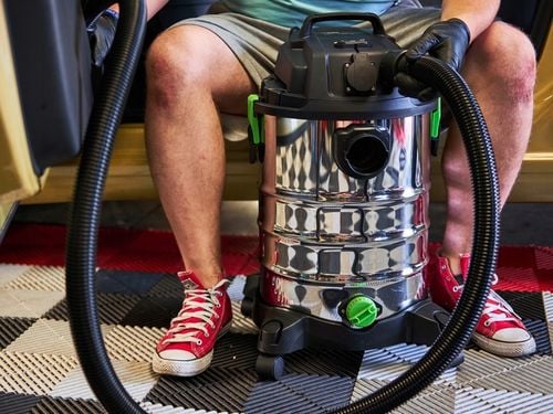 ODKURZACZ PRZEMYSŁOWY WARSZTATOWY MOKRO SUCHO HEPA POPIÓŁ GIPS MOCNY na Arena.pl