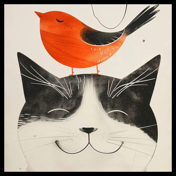 Plakat 40x40cm Pyzaty Przyjaciel zdjęcie 2