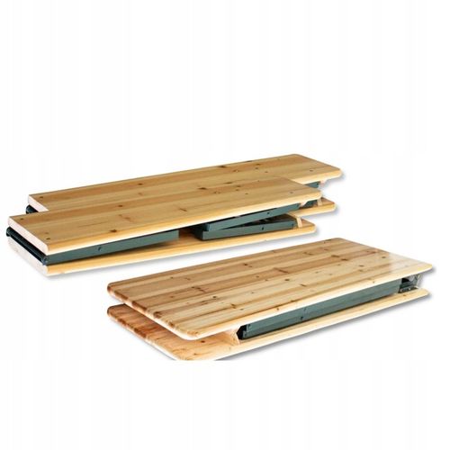 zestaw biesiadny 220cm drewniany skladany stol i ławki Komplet Piwny Barowy na Arena.pl