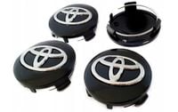 Dekielki Toyota czarne 57mm. Komplet 4szt.