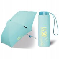 Parasol Manualny Happy Rain Ultra Mini Flat UV Protect Aqua 45302