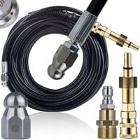 WĄŻ DO CZYSZCZENIA KANALIZACJI 20M M22 ADAPTER BLACK DECKER BOSCH MAKITA AR