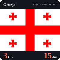 Karta eSIM Internet Gruzja 3 GB na 15 dni - bez rejestracji