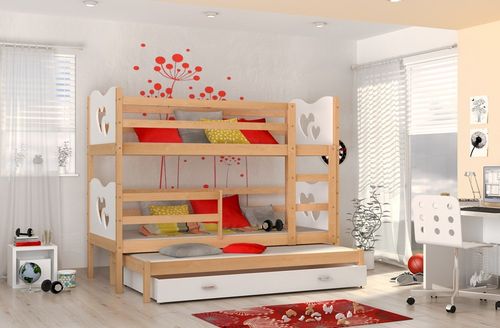 Łóżko MAX 3 sosna Kolor - Błękit na Arena.pl