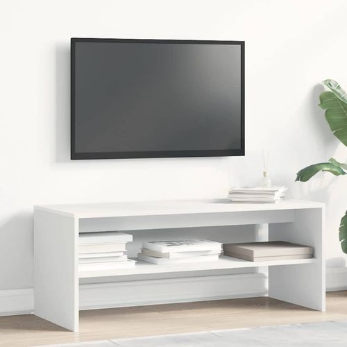 Szafka pod TV, biała, 100 x 40 x 40 cm, płyta wiórowa na Arena.pl