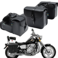 Uniwersalne Sakwy Motocyklowe Torby Boczne Skórzane Na Motor 26x11x24cm