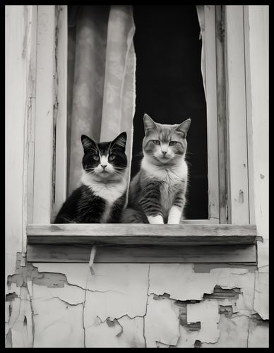 Plakat 50x65cm Para w Oknie na Arena.pl