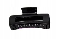 Spinka klamra plastikowa prostokątna czarna 11cm