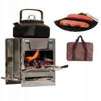 Kuchenka turystyczna SKŁADANA DO TORBY GRILL Piecyk MAŁY Przenośny