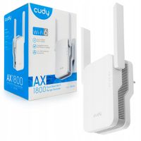 2 x Cudy RE1800 WiFi-6 AX1800 MESH GIGABIT LAN Wzmacniacz SZYBKI WYDAJNY DO