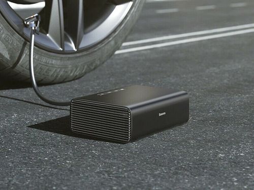 Baseus mini kompresor pompka do kół opon Smart Inflator Pump black na Arena.pl