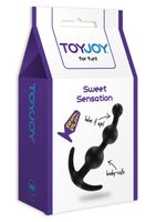 korek analny silikonowy toyjoy sweet sensation czarny 13 cm