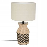 LAMPA Z ABAŻUREM Hiacynt plecionka 49 cm