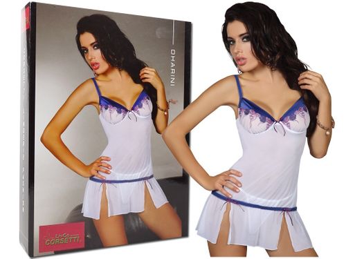 Biała koszulka nocna i stringi bielizna damska L na Arena.pl