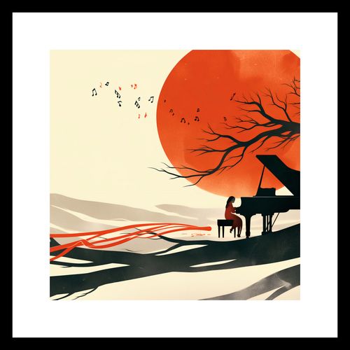Plakat 30x30cm Pianistka na Arena.pl