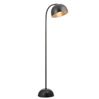 Loftowa lampa podłogowa Brodey L&-196599 Light& do salonu kopuła czarna