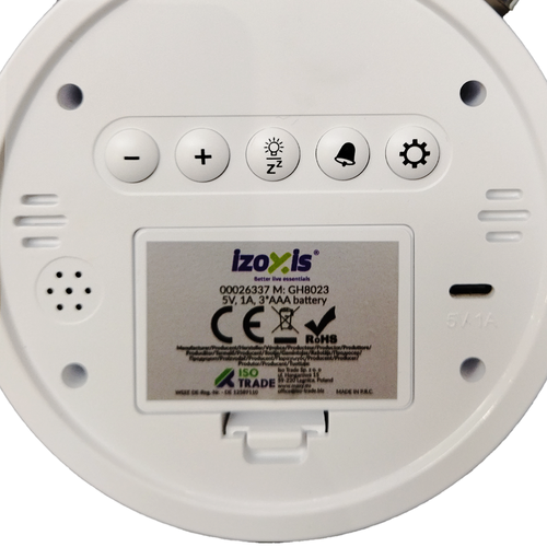 Zegar Cyfrowy - Budzik Izoxis 26337 zdjęcie 8