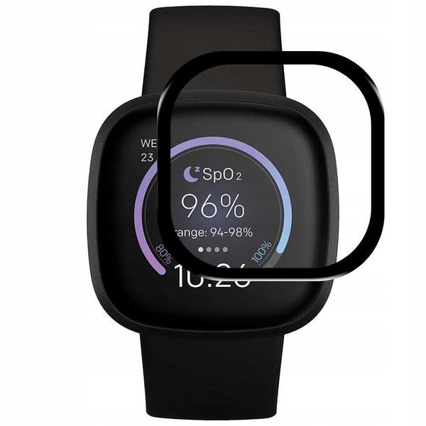 Spacecase Hybrid Glass Fitbit Versa 3 zdjęcie 4