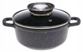 GARNEK MARMUROWY Czarny 18cm INDUKCJA 1,7l 9002