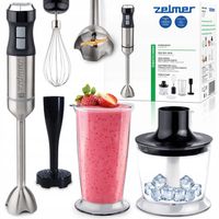 BLENDER RĘCZNY ZELMER KUCHENNY WIELOFUNKCYJNY MIKSER ROBOT TURBO 1800W