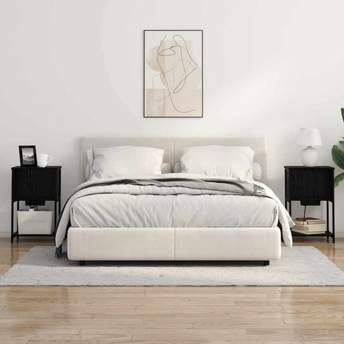 Szafka Nocna 2 pcs Czarny dąb 38 x 31 x 61 cm na Arena.pl