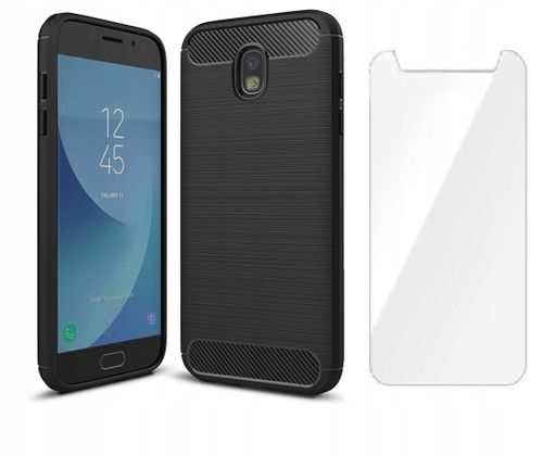 TPUCARBON - ETUI CASE - GALAXY J5 2017 + SZKŁO na Arena.pl