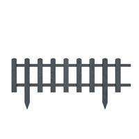 be4nature Płot ogrodowy sosnowy Antracyt 104 x 30 cm 4 szt.
